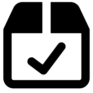 Shipment Check Icon from Core Remix - Free Set