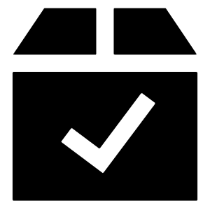 Shipment Check Icon from Sharp Solid - Free Set