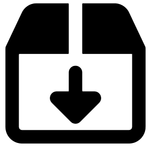 Shipment Download Icon from Core Remix - Free Set