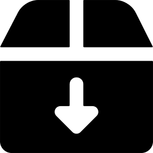 Shipment Download Icon from Core Solid - Free Set