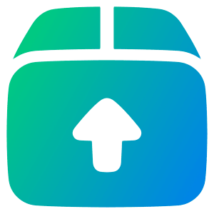Shipment Upload Icon from Plump Gradient - Free Set