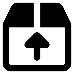 Shipment Upload Icon from Core Remix - Free Set