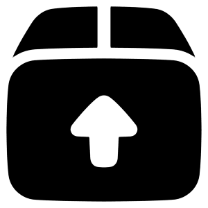 Shipment Upload Icon from Plump Solid - Free Set