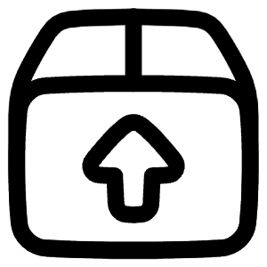 Shipment Upload Icon from Plump Line - Free Set