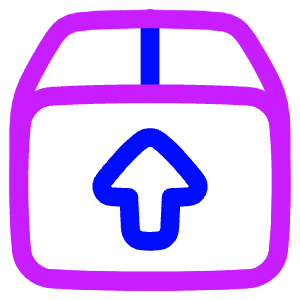 Shipment Upload Icon from Plump Neon - Free Set