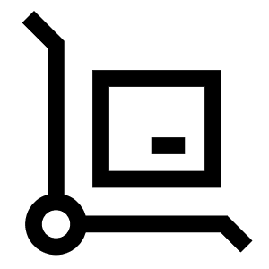 Transfer Cart Icon from Sharp Line - Free Set