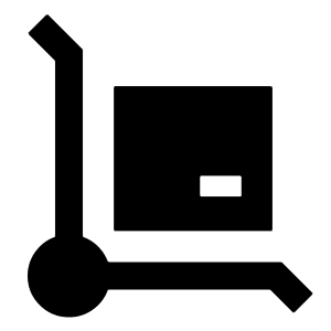Transfer Cart Icon from Sharp Solid - Free Set
