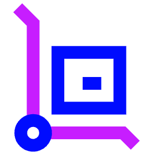 Transfer Cart Icon from Sharp Neon - Free Set
