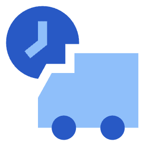 Transfer Truck Time Icon from Sharp Flat - Free Set