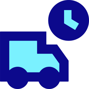 Transfer Truck Time Icon from Sharp Pop - Free Set