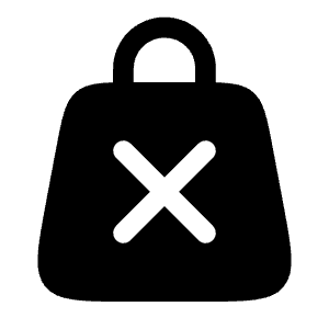 Bag Cross Icon from Solar Bold Set