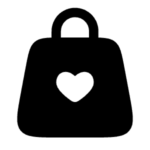 Bag Heart Icon from Solar Bold Set