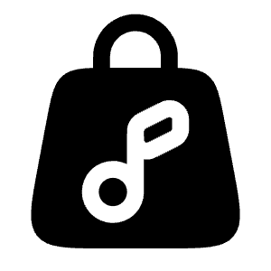 Bag Music Icon from Solar Bold Set