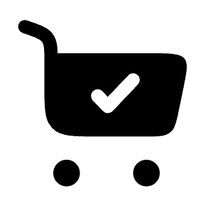 Cart Check Icon from Solar Bold Set