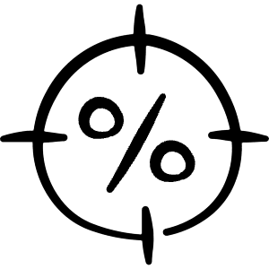 Discount Circle Dash Icon from Freehand Line - Free Set