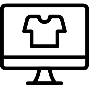 E Commerce Apparel Icon from Ultimate Light - Free Set