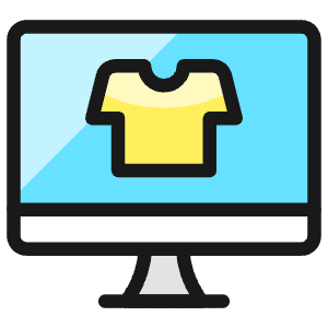 E Commerce Apparel Icon from Ultimate Colors - Free Set