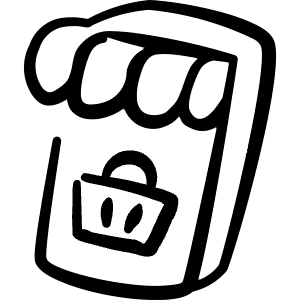 Mobile Shopping Shop Basket Icon from Freehand Line - Free Set