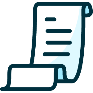 Receipt Icon from Ultimate Duotone - Free Set