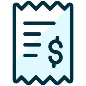 Receipt Dollar Icon from Ultimate Duotone - Free Set