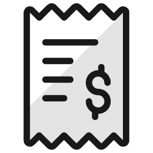 Receipt Dollar Icon from Ultimate Colors - Free Set