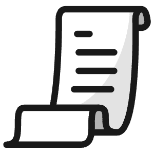 Receipt Icon from Ultimate Colors - Free Set