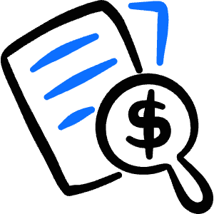 Receipt View Pricing Icon from Freehand Duotone - Free Set