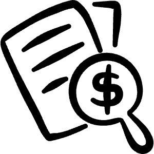 Receipt View Pricing Icon from Freehand Line - Free Set