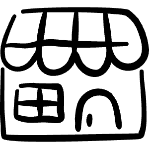 Shop Icon from Freehand Line - Free Set