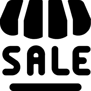 Shop Sale 1 Icon from Ultimate Bold - Free Set