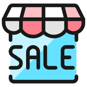 Shop Sale 1 Icon from Ultimate Colors - Free Set