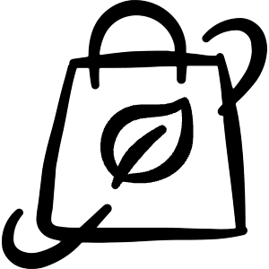 Shopping Bag Biodegradable 1 Icon from Freehand Line - Free Set