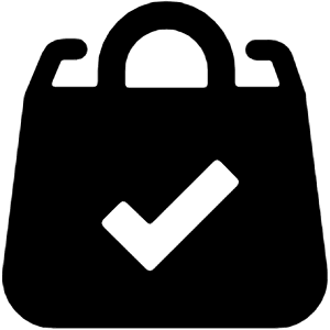 Shopping Bag Check Icon from Ultimate Bold - Free Set
