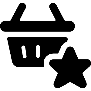 Shopping Basket Star Icon from Ultimate Bold - Free Set