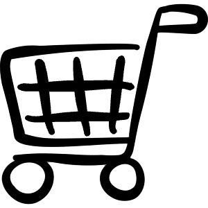 Shopping Cart Trolley Icon from Freehand Line - Free Set