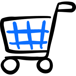 Shopping Cart Trolley Icon from Freehand Duotone - Free Set