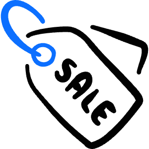 Tag Sale Price Icon from Freehand Duotone - Free Set