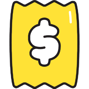 Reciept 1 Icon from Stickies Colors - Free Set