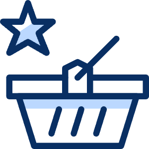 Shopping Basket Star Icon from Cyber Duotone - Free Set