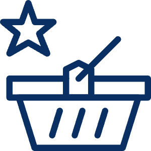 Shopping Basket Star Icon from Cyber Line - Free Set