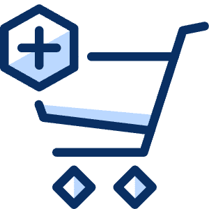 Shopping Cart Add Icon from Cyber Duotone - Free Set