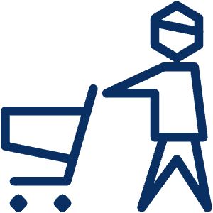 Shopping Cart User 2 Icon from Cyber Line - Free Set