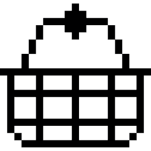 Shopping Shipping Basket Icon from Pixel - Free Set