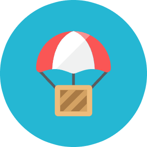 Airdrop Box Icon from Kameleon Colors - Free Set