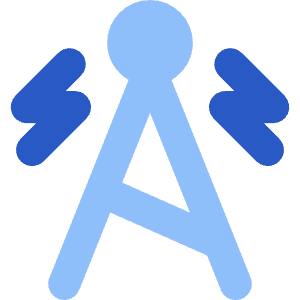 5g Signal Tower Icon from Core Flat Set