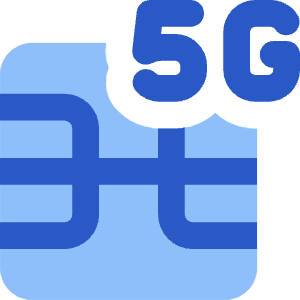 5g Sim Card Icon from Core Flat Set
