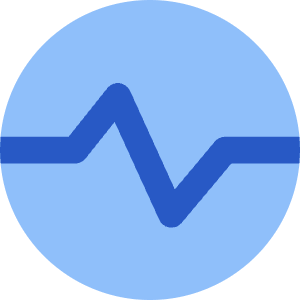 Wave Signal Circle Icon from Core Flat Set