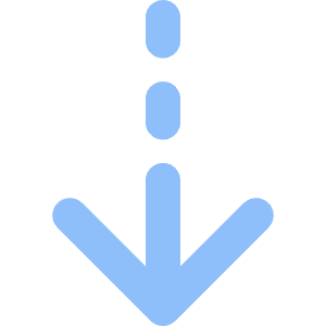 Arrow Dashed Cool Down Icon from Core Flat Set