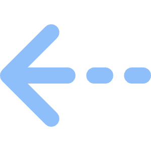 Arrow Dashed Left Icon from Core Flat Set