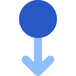 Arrows Swipe Down Alt Icon from Core Flat Set